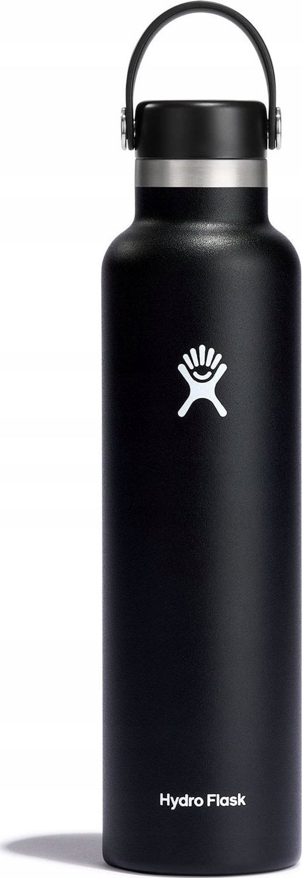Hydro Flask Standard Mouth Flex Straw Cap water bottle, 700 ml - Black
