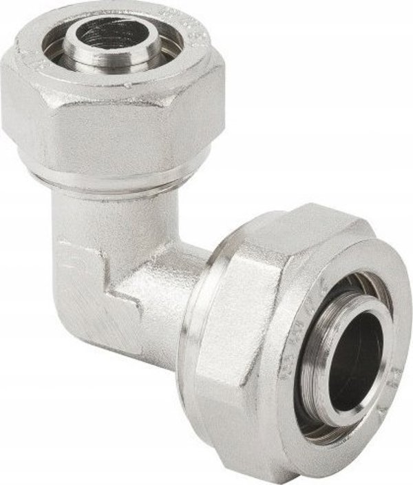 Hydroland Σύνδεσμος Μειωτήρας PEX 16x20mm 90° Βιδωτός, Ορειχάλκινος Σύνδεσμος για Ύδρευση και Θέρμανση (PX-R.KORED.16X20)