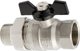 Hydroland Σφαιρική Βαλβίδα Νερού 1/2" Με Σύνδεσμο Πεταλούδα Τιτάνιο - ZKW-15-WS-M-H-TYTAN