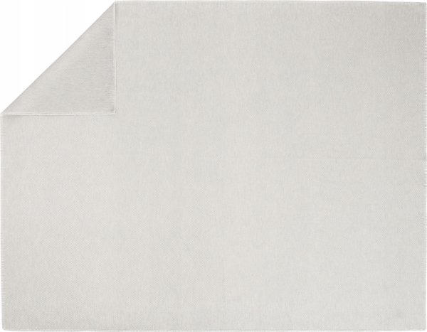 Κουβέρτα Ibena Ibena Uni Structure ασημί Charlotte GOTS, 140x200cm