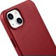 iCarer iCarer Θήκη Δερμάτινη θήκη από φυσικό δέρμα για iPhone 14 Plus κόκκινο (συμβατό με MagSafe)