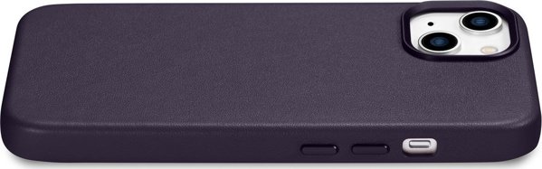 iCarer iCarer Case Leather θήκη από φυσικό δέρμα για iPhone 14 Plus σκούρο μοβ (συμβατό με MagSafe)
