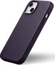 iCarer iCarer Case Leather θήκη από φυσικό δέρμα για iPhone 14 Plus σκούρο μοβ (συμβατό με MagSafe)