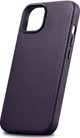 iCarer iCarer Case Leather θήκη από φυσικό δέρμα για iPhone 14 Plus σκούρο μοβ (συμβατό με MagSafe)