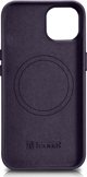 iCarer iCarer Case Leather θήκη από φυσικό δέρμα για iPhone 14 Plus σκούρο μοβ (συμβατό με MagSafe)
