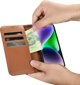 iCarer iCarer Wallet Case 2in1 θήκη iPhone 14 Plus δερμάτινη θήκη με καπάκι Anti-RFID καφέ (WMI14220727-BN)