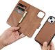 iCarer iCarer Wallet Case 2in1 θήκη iPhone 14 Plus δερμάτινη θήκη με καπάκι Anti-RFID καφέ (WMI14220727-BN)