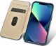 iCarer iCarer CE Oil Wax Premium Leather Folio Case δερμάτινη θήκη iPhone 14 Plus με μαγνητικό καπάκι MagSafe μπλε (AKI14220707-BU)