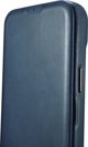 iCarer iCarer CE Oil Wax Premium Leather Folio Case δερμάτινη θήκη iPhone 14 Plus με μαγνητικό καπάκι MagSafe μπλε (AKI14220707-BU)