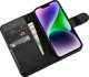 iCarer iCarer Θήκη Πορτοφόλι 2σε1 θήκη iPhone 14 Plus δερμάτινη θήκη με καπάκι Anti-RFID μαύρο (WMI14220727-BK)