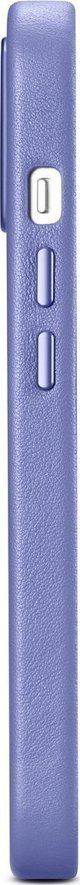 iCarer iCarer Case Leather θήκη από φυσικό δέρμα για iPhone 14 ανοιχτό μοβ (WMI14220705-LP) (συμβατό με MagSafe)