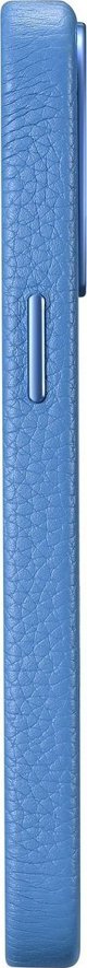iCarer iCarer Litchi Premium Leather Case δερμάτινη θήκη iPhone 14 Pro μαγνητική με MagSafe γαλάζιο (WMI14220710-LB)