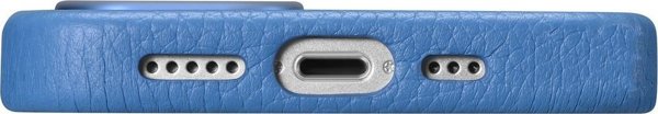 iCarer iCarer Litchi Premium Leather Case δερμάτινη θήκη iPhone 14 Pro μαγνητική με MagSafe γαλάζιο (WMI14220710-LB)