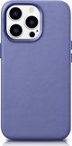 iCarer iCarer Θήκη Δερμάτινη θήκη από φυσικό δέρμα για iPhone 14 Pro Max ανοιχτό μοβ (WMI14220708-LP) (συμβατό με MagSafe)