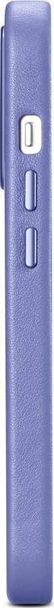 iCarer iCarer Θήκη Δερμάτινη θήκη από φυσικό δέρμα για iPhone 14 Pro Max ανοιχτό μοβ (WMI14220708-LP) (συμβατό με MagSafe)
