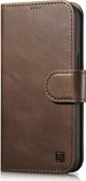 iCarer iCarer Oil Wax Wallet Case 2in1 θήκη iPhone 14 δερμάτινη θήκη με καπάκι Anti-RFID καφέ (WMI14220721-BN)