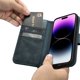iCarer iCarer Oil Wax Wallet Case 2in1 θήκη iPhone 14 Pro δερμάτινη θήκη με καπάκι Anti-RFID μπλε (WMI14220722-BU)