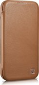 iCarer iCarer CE Premium Leather Folio Case δερμάτινη θήκη iPhone 14 Pro με μαγνητικό καπάκι MagSafe καφέ (WMI14220714-BN)