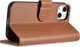 iCarer iCarer Θήκη Πορτοφόλι 2σε1 θήκη iPhone 14 δερμάτινη θήκη με καπάκι Anti-RFID καφέ (WMI14220725-BN)