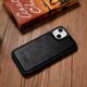 iCarer iCarer Leather Oil Wax θήκη καλυμμένη με φυσικό δέρμα για iPhone 14 Plus (συμβατό με MagSafe) μαύρο (WMI14220719-BK)