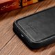 iCarer iCarer Leather Oil Wax θήκη καλυμμένη με φυσικό δέρμα για iPhone 14 Plus (συμβατό με MagSafe) μαύρο (WMI14220719-BK)