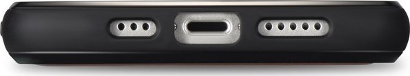 iCarer iCarer Leather Oil Wax θήκη καλυμμένη με φυσικό δέρμα για iPhone 14 Plus (συμβατό με MagSafe) μαύρο (WMI14220719-BK)