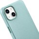 iCarer iCarer Litchi Premium Leather Case δερμάτινη θήκη iPhone 14 μαγνητική με MagSafe πράσινο (WMI14220709-GN)