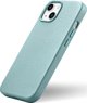 iCarer iCarer Litchi Premium Leather Case δερμάτινη θήκη iPhone 14 μαγνητική με MagSafe πράσινο (WMI14220709-GN)