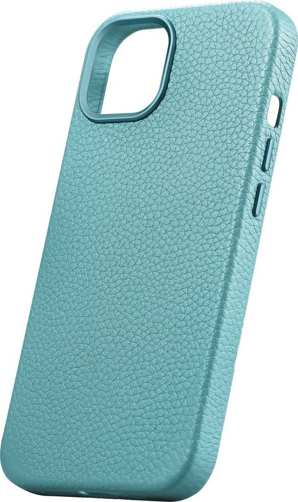 iCarer iCarer Litchi Premium Leather Case δερμάτινη θήκη iPhone 14 μαγνητική με MagSafe πράσινο (WMI14220709-GN)
