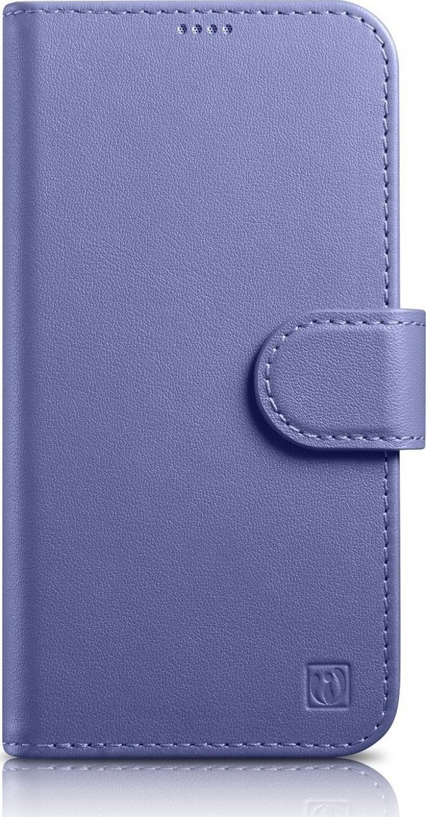 iCarer iCarer Wallet Case 2in1 θήκη iPhone 14 Pro Max δερμάτινη θήκη με καπάκι Anti-RFID ανοιχτό μοβ (WMI14220728-LP)