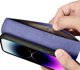 iCarer iCarer Wallet Case 2in1 θήκη iPhone 14 Pro Max δερμάτινη θήκη με καπάκι Anti-RFID ανοιχτό μοβ (WMI14220728-LP)
