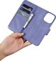 iCarer iCarer Wallet Case 2in1 θήκη iPhone 14 Pro Max δερμάτινη θήκη με καπάκι Anti-RFID ανοιχτό μοβ (WMI14220728-LP)