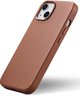 iCarer iCarer Θήκη Δερμάτινη θήκη από φυσικό δέρμα για iPhone 14 καφέ (WMI14220705-BN) (συμβατό με MagSafe)