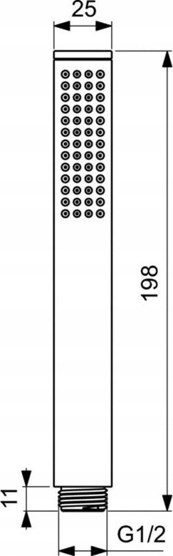 Ιδανικό Standard Χειροκίνητο ντους Ideal Standard BC774XG, μαύρο ματ