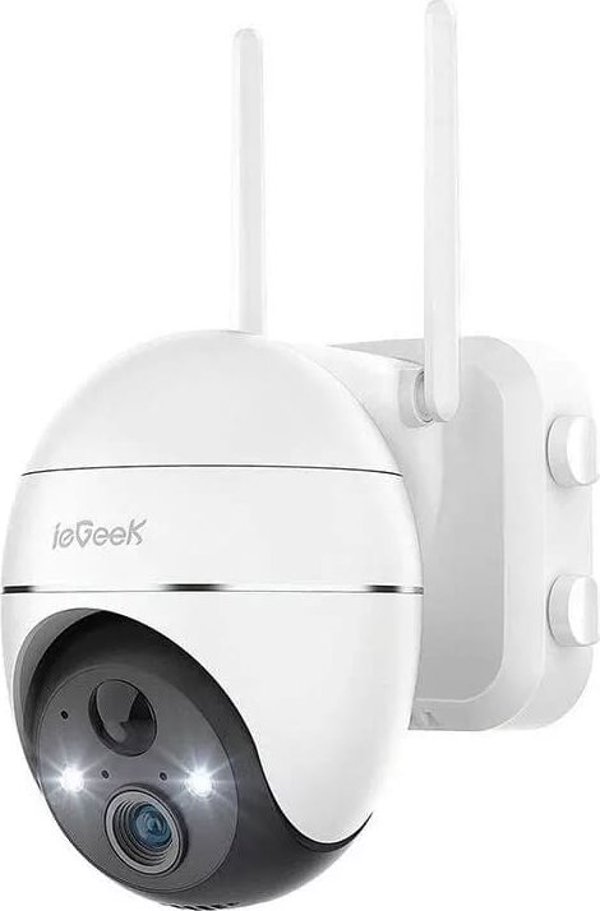 ieGeek Ασύρματη εξωτερική κάμερα WiFi 3MP ZS-GX1S Λευκή