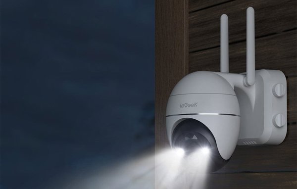 ieGeek Ασύρματη εξωτερική κάμερα WiFi 3MP ZS-GX1S Λευκή