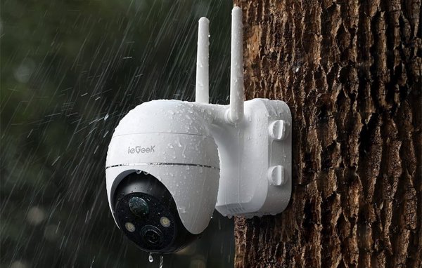 ieGeek Ασύρματη εξωτερική κάμερα WiFi 3MP ZS-GX1S Λευκή
