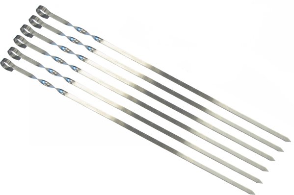 Modeco Σετ Σουβλών 6τμχ, Μήκος 60εκ, Πάχος 1.5mm - 8032635550003