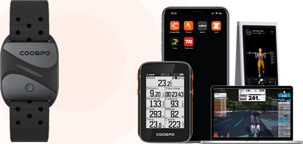 iGPSport Παλμογράφος Coospo HW807 - συμβατό με: Strava, wahooo, mapmyfitness κ.λπ.