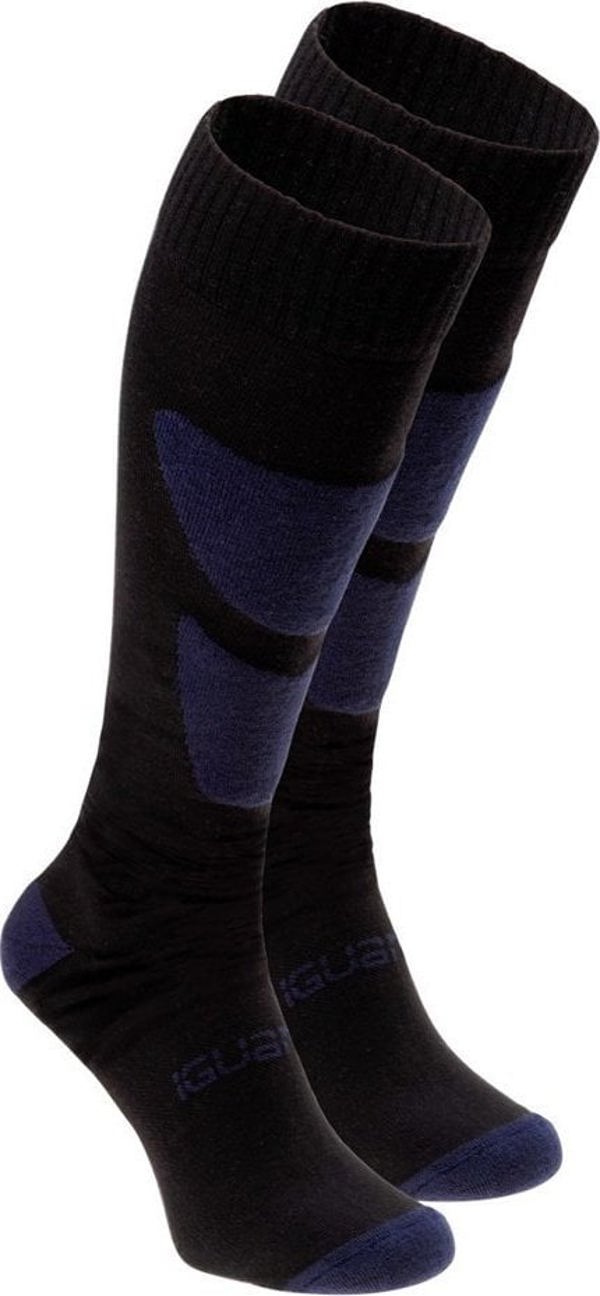 Κάλτσες σκι Iguana Predo unisex μαύρο-μπλε μέγεθος 39-42