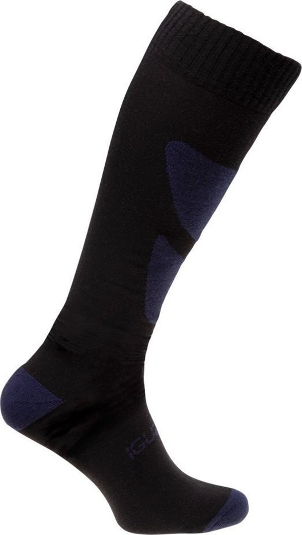 Κάλτσες σκι Iguana Predo unisex μαύρο-μπλε μέγεθος 39-42
