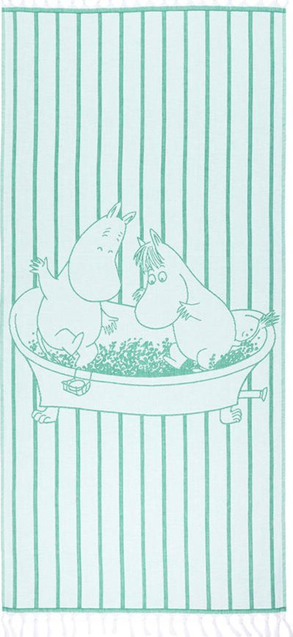 Πετσέτα σάουνας Iittala Moomin 80x150 εκ. πράσινη