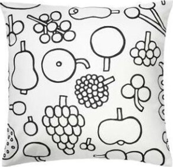 Iittala OTC μαξιλαροθήκη 47x47cm Frutta μαύρη #