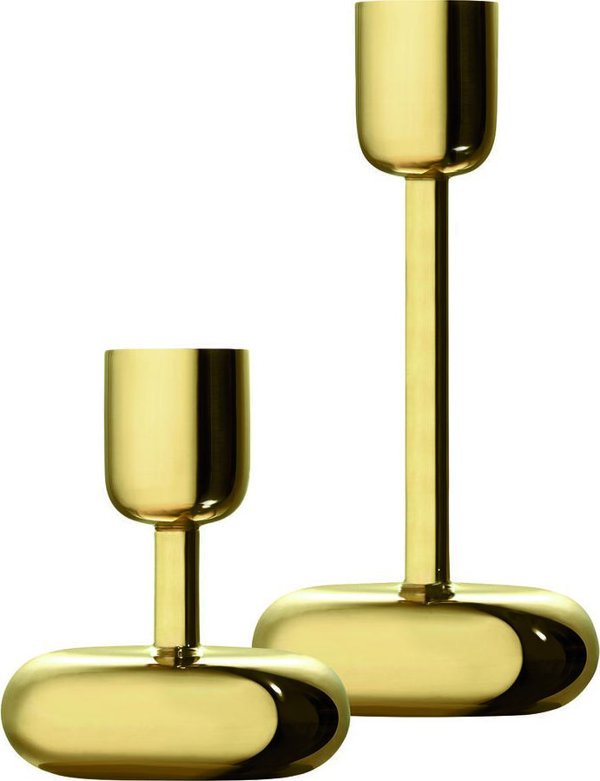 Κηροπήγια Iittala Nappula 107mm +183 mm ορείχαλκος 2 τεμ.