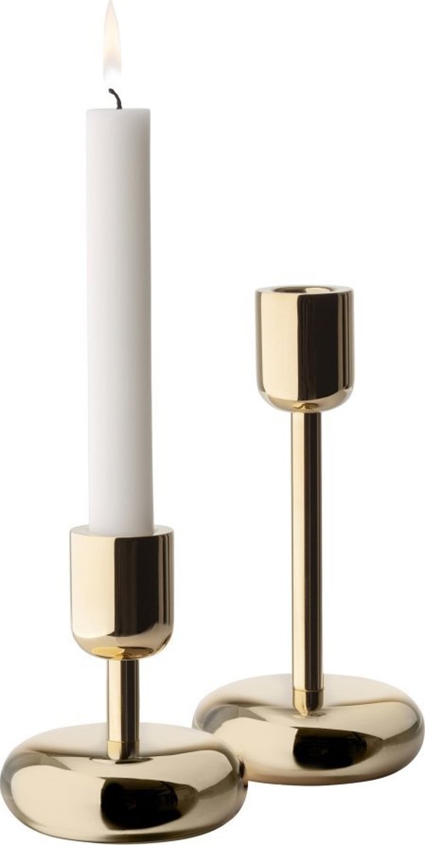Κηροπήγια Iittala Nappula 107mm +183 mm ορείχαλκος 2 τεμ.