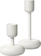 Κηροπήγια Iittala Nappula 107+183 mm, λευκά 2 τεμ.