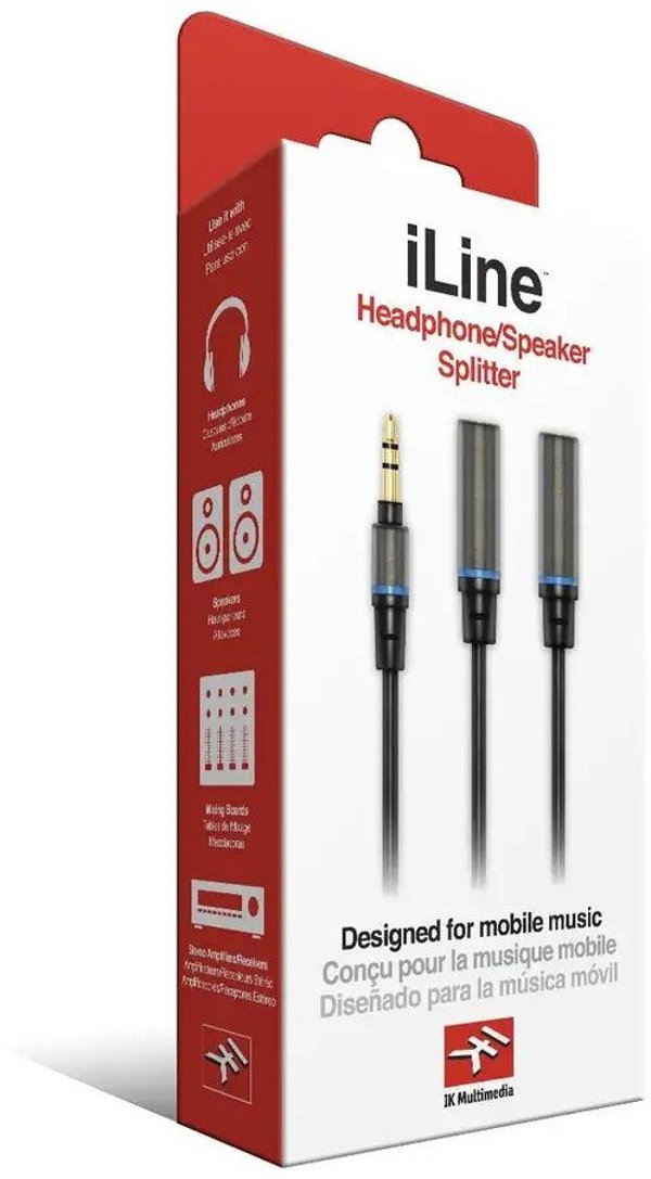 IK Multimedia iLine Διαχωριστής Στερεοφωνικών Ακουστικών (Stereo Headphone Splitter)