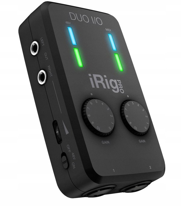 IK Multimedia iRig Pro DUO I/O - Επαγγελματική Διεπαφή Ήχου 2 Καναλιών για PC, Mac, iOS & Android