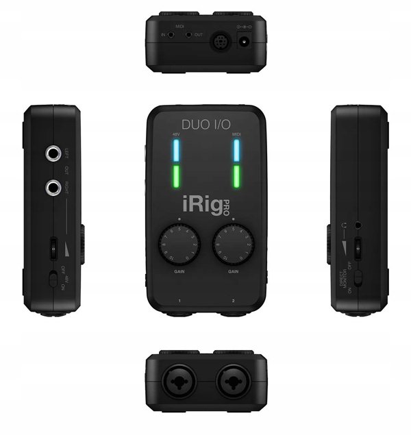 IK Multimedia iRig Pro DUO I/O - Επαγγελματική Διεπαφή Ήχου 2 Καναλιών για PC, Mac, iOS & Android