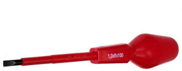 Ηλεκτρικό κατσαβίδι επίπεδης κεφαλής VDE SL5 125 mm, 1000 V